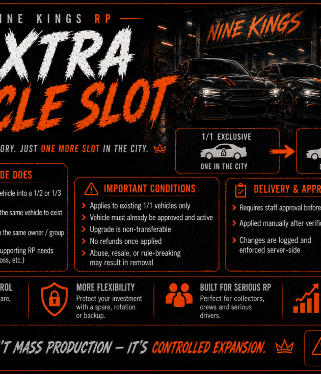 Extra Vehicle Slot