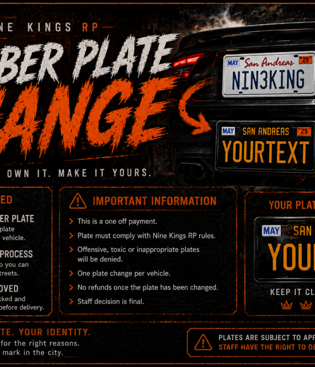 Number Plate Change